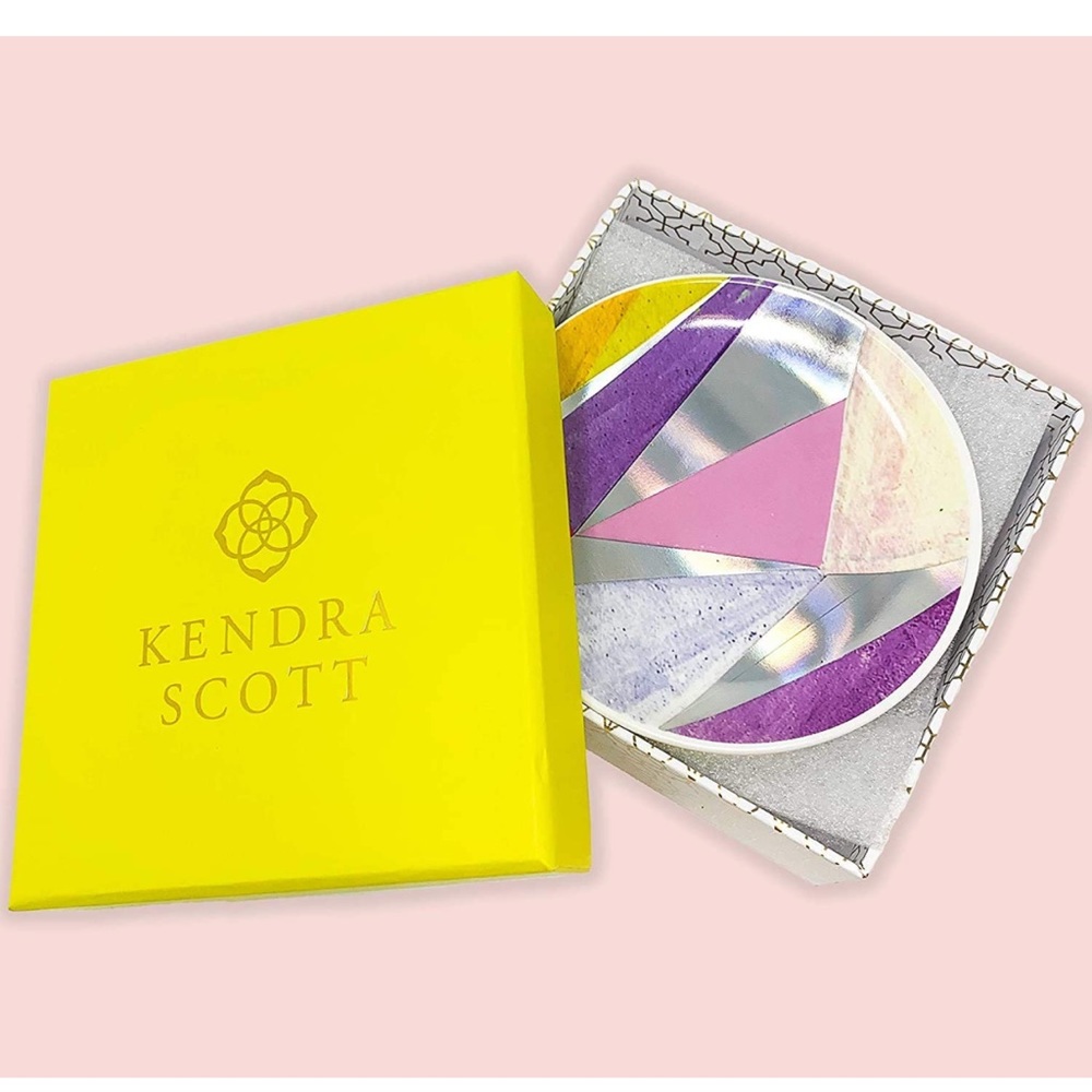 Kendra Scott Ceramic Coaster Set of 4 Iridescent Facets